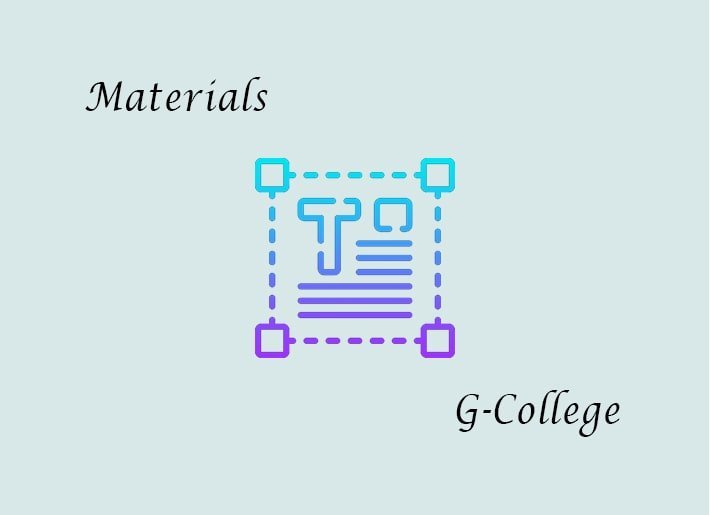 Materials | G-College